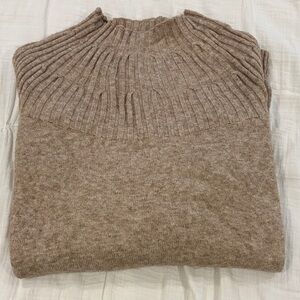 Anthropologie Cozy Brown Turtleneck Sweater